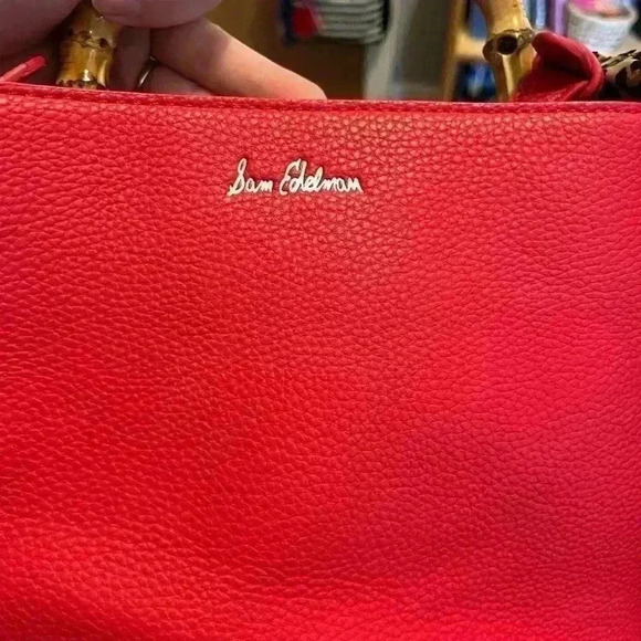 Sam Edelman Ruby Red Satchel/Crossbody w/Bamboo
Style Handle - Picture 5 of 16